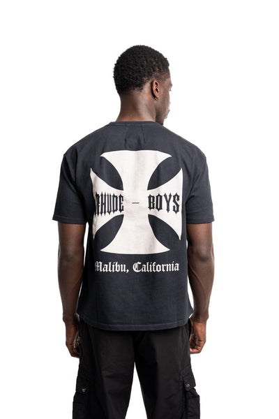 RHUDE MEN’S BOYS TEE VINTAGE BLACK