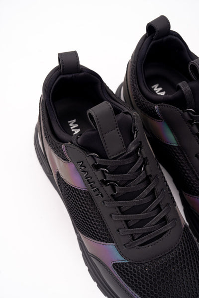 MALLET MEN’S DIVER LITE TRIPLE BLACK IRIDESCENT SNEAKER