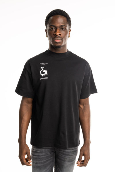 HYDRAULICS VANCO COLLAB OVERSIZED FIT T-SHIRT BLACK