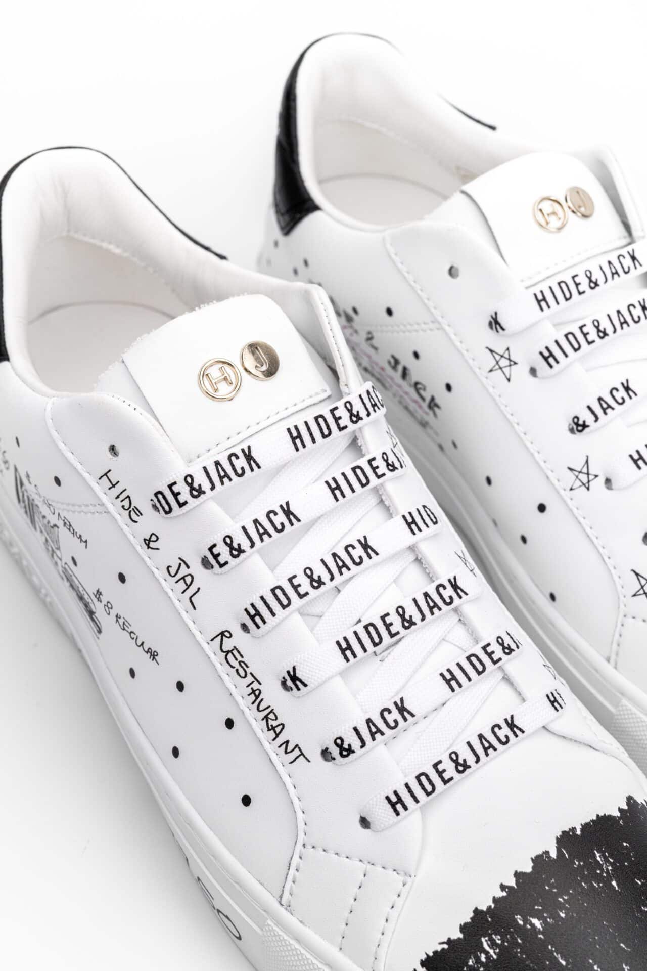 (CORE) HIDE & JACK MEN’S ESSENCE SERIGRAFIA LOW TOP SNEAKER CINEMA EDITION WHITE