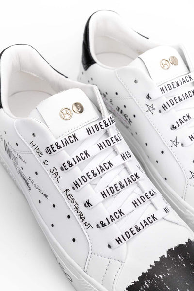 (CORE) HIDE & JACK MEN’S ESSENCE SERIGRAFIA LOW TOP SNEAKER CINEMA EDITION WHITE