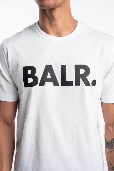 (CORE) BALR MEN’S BRAND STRAIGHT T SHIRT | B1112.1048-BRIGHT WHITE