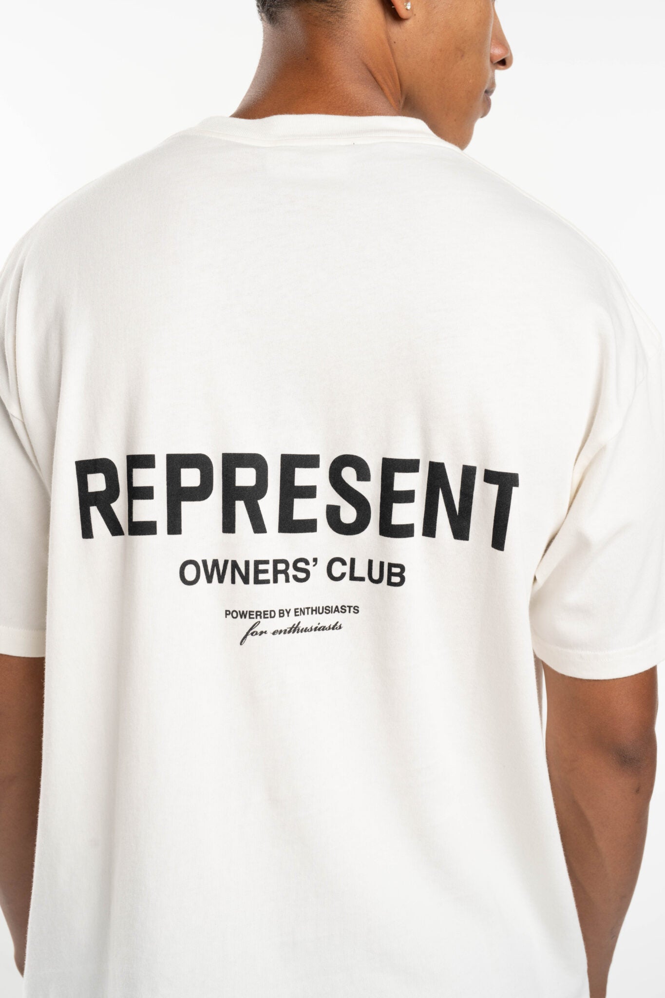 REPRESENT MEN’S OWNERS CLUB T SHIRT OCM41114-072 FLAT WHITE