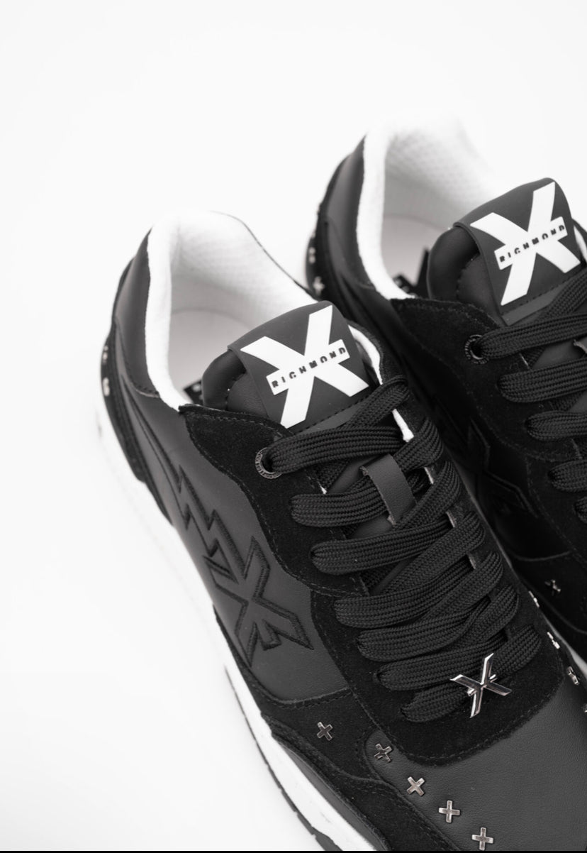 JR MEN’S SNEAKERS SUEDE BLACK 27316 CP A