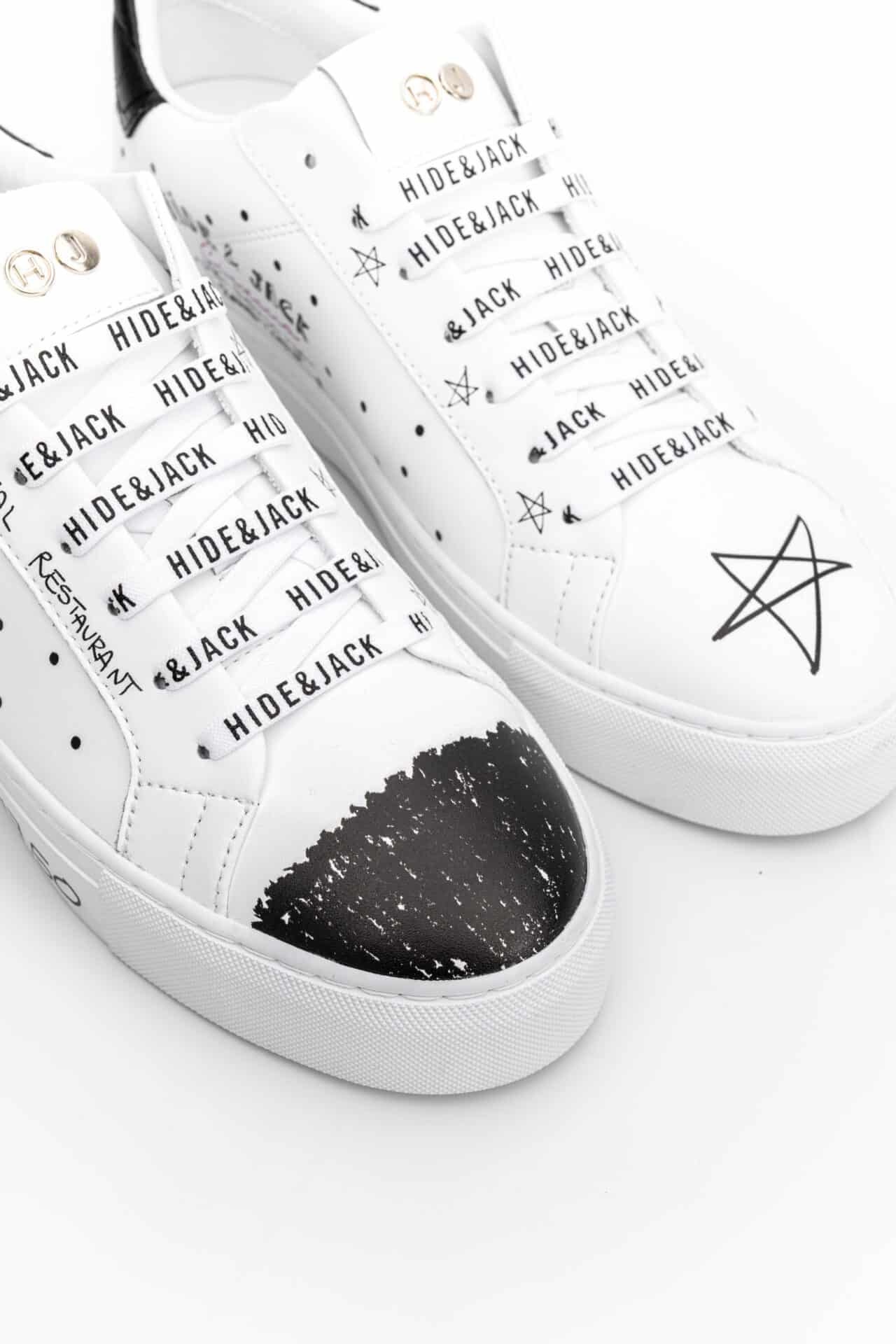 (CORE) HIDE & JACK MEN’S ESSENCE SERIGRAFIA LOW TOP SNEAKER CINEMA EDITION WHITE