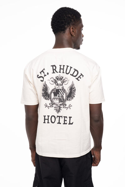 RHUDE MEN’S ST RHUDE SEAL TEE VINTAGE WHITE
