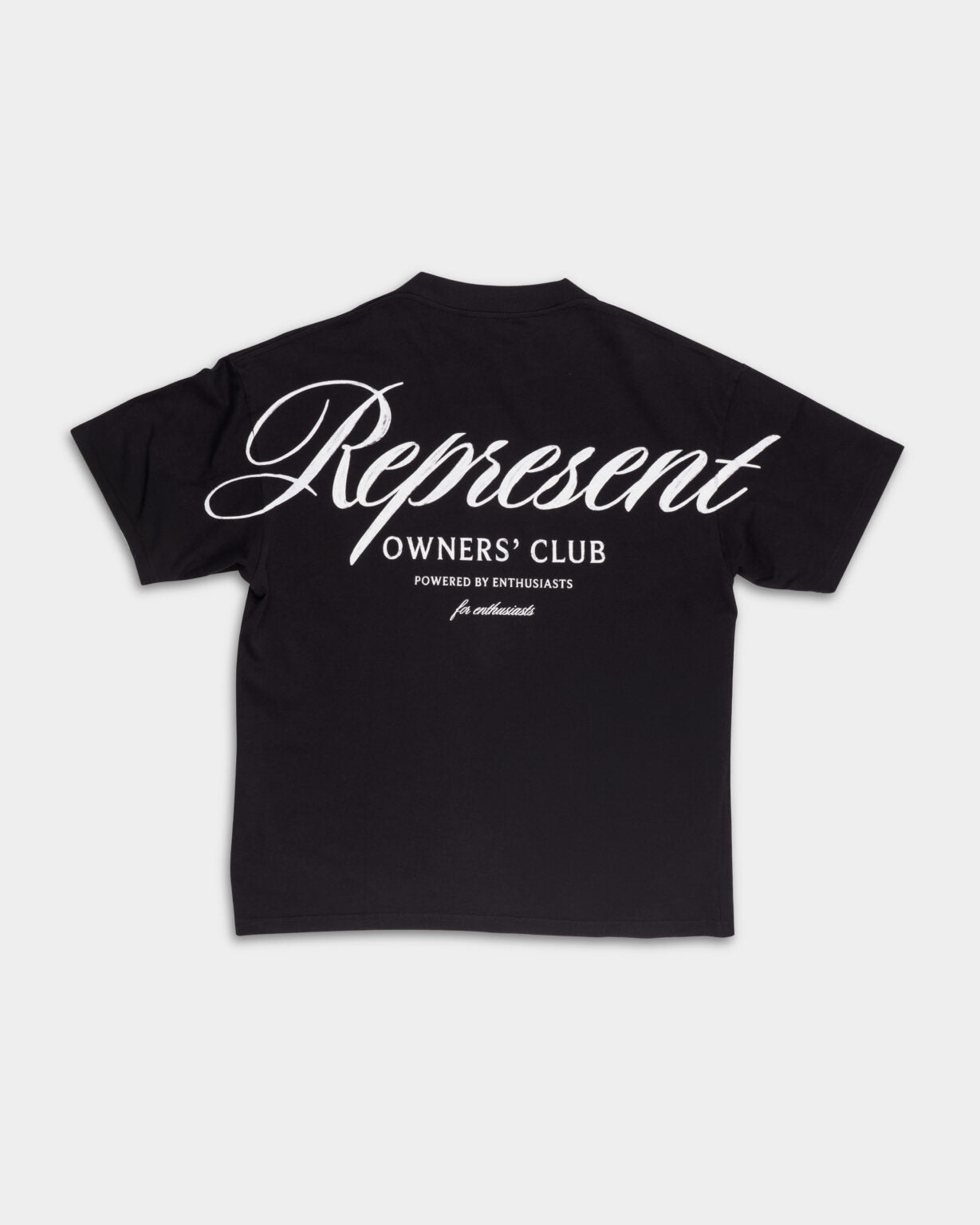 REPRESENT MEN’S OWNERS CLUB SCRIPT T SHIRT OCM41201-001 BLACK