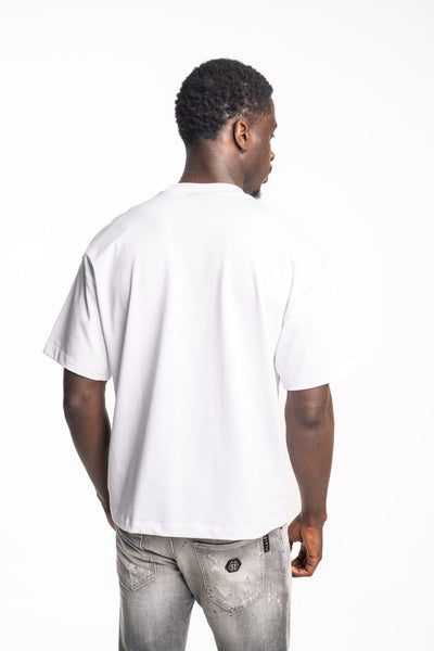 BALR MEN’S BALR X HYDRAULICS METAL LOGO BOX T SHIRT | B1112.1396-BRIGHT WHITE