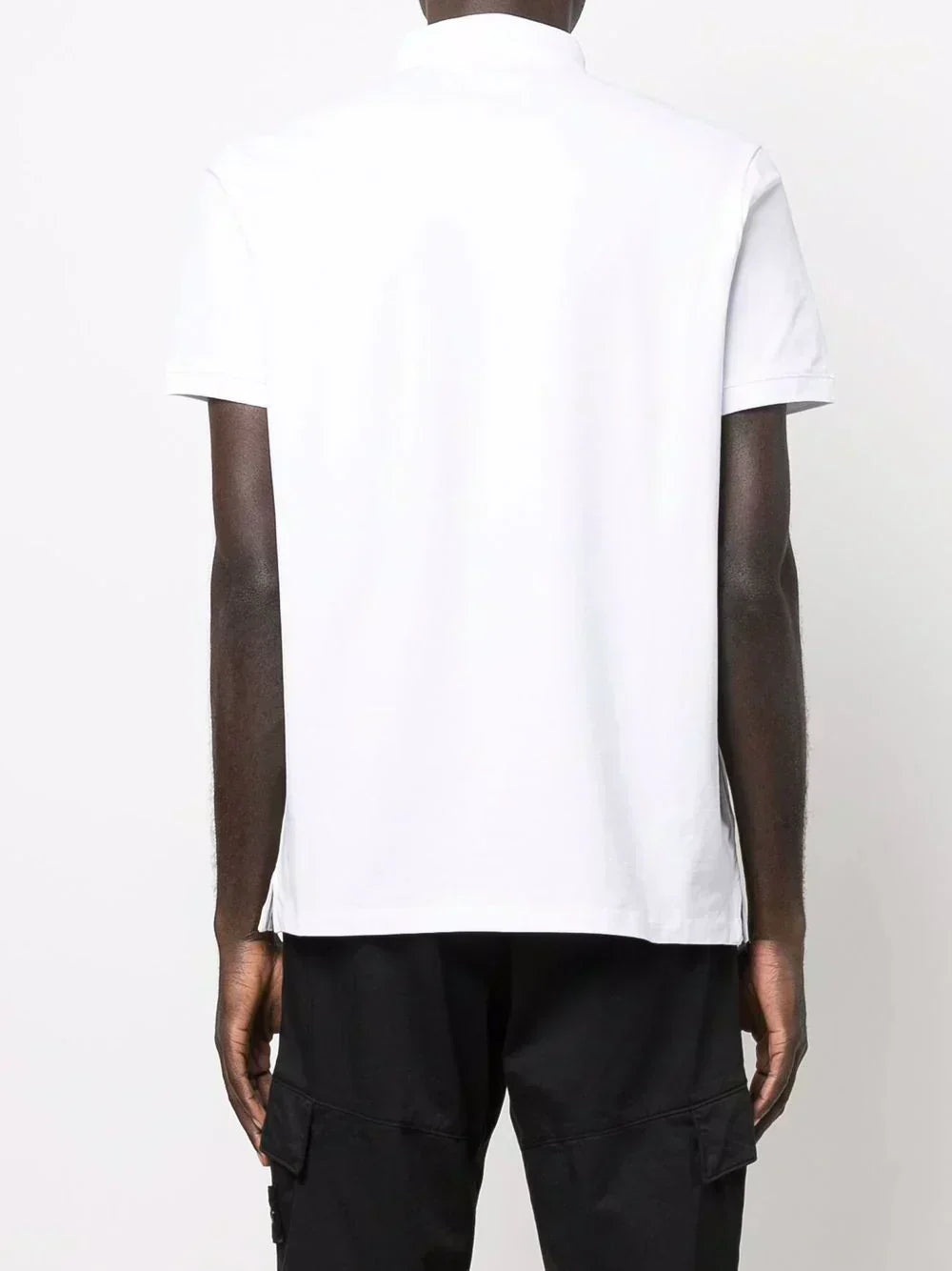 KARL LAGERFELD PATCH DETAIL COTTON POLO SHIRT