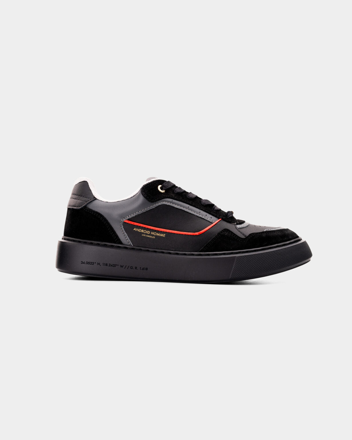 ANDROID HOMME MEN’S FORUM COURT OVERSIZE BLACK/RED SNEAKER