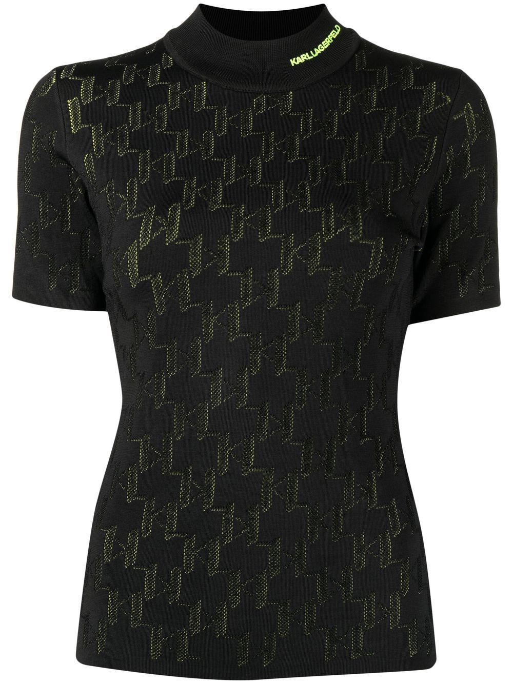 KARL LAGERFELD MONOGRAM KNITTED TOP