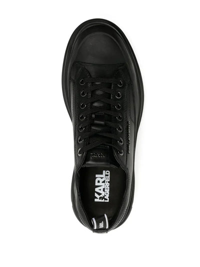 KARL LAGERFELD LUNAR LOW-TOP LEATHER SNEAKERS
