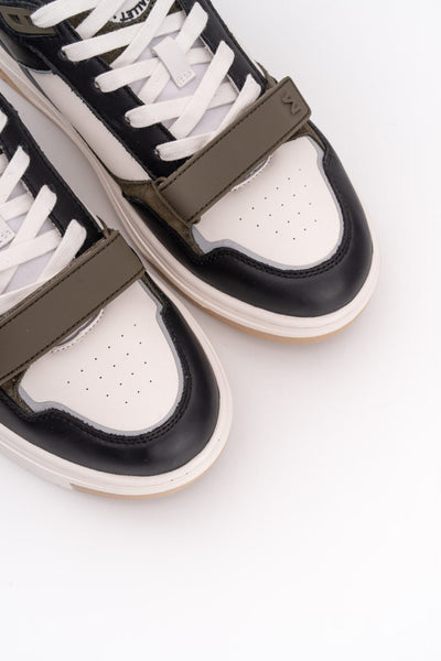 MALLET MEN’S CARLTON STRAP BLACK KHAKI SNEAKER