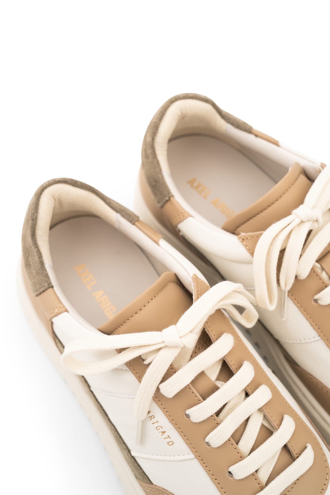 AXEL ARIGATO MEN’S ORBIT VINTAGE SNEAKER | F3394001-TAN/DARK GREEN