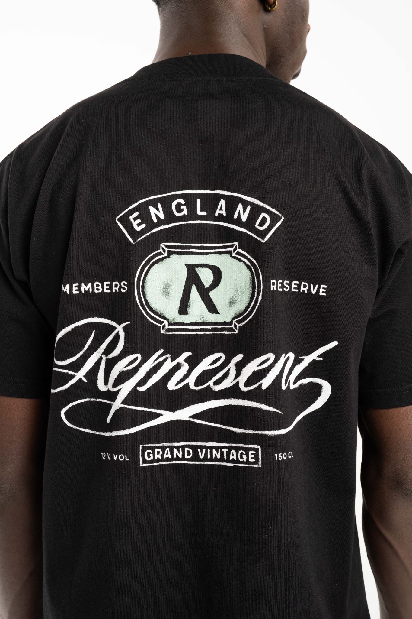 REPRESENT MEN’S GRAND VINTAGE HAND DRAWN T-SHIRT