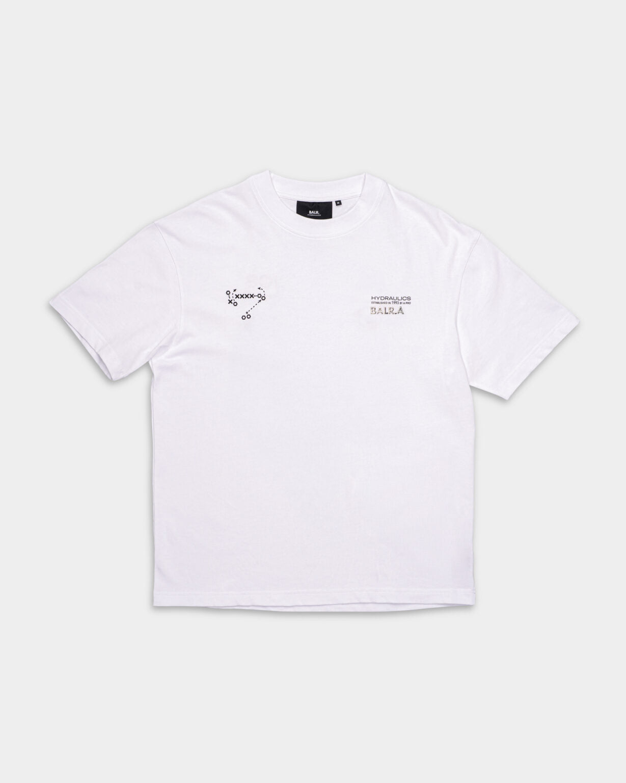 BALR MEN’S BALR. X HYDRAULICS BOX FIT T SHIRT TACTICS B1112.1327 BRIGHT WHITE