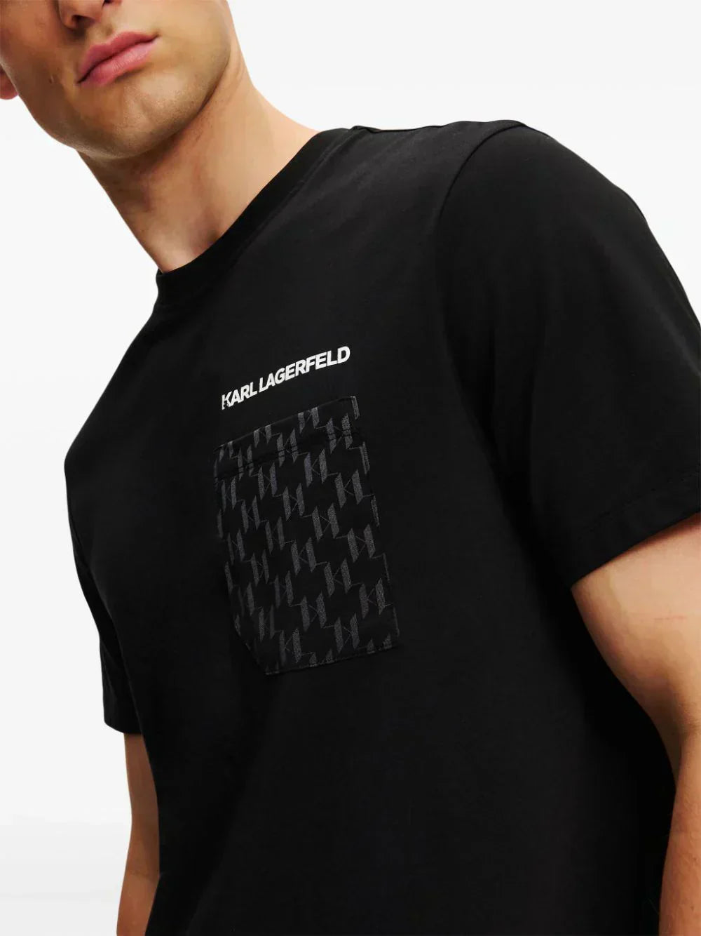 KARL LAGERFELD MONOGRAM POCKET T-SHIRT