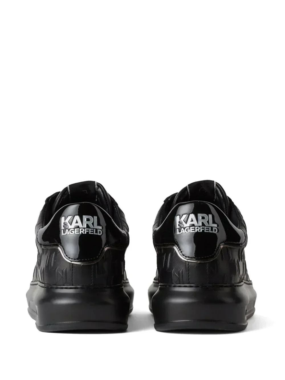 KARL LAGERFELD MONOGRAM KAPRI LEATHER SNEAKERS