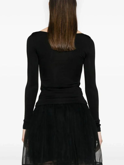 KARL LAGERFELD TWISTED CUT-OUT TOP