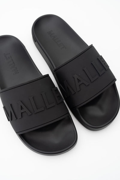 MALLET MEN’S SERIF SLIDER TRIPLE BLACK