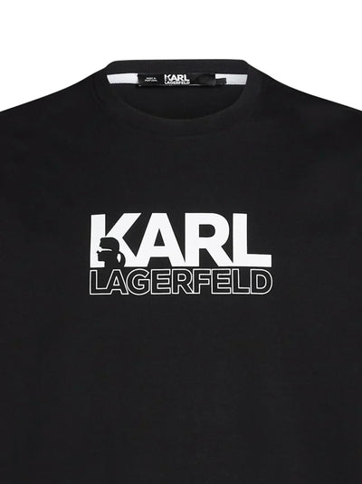 KARL LAGERFELD STACK-LOGO T-SHIRT