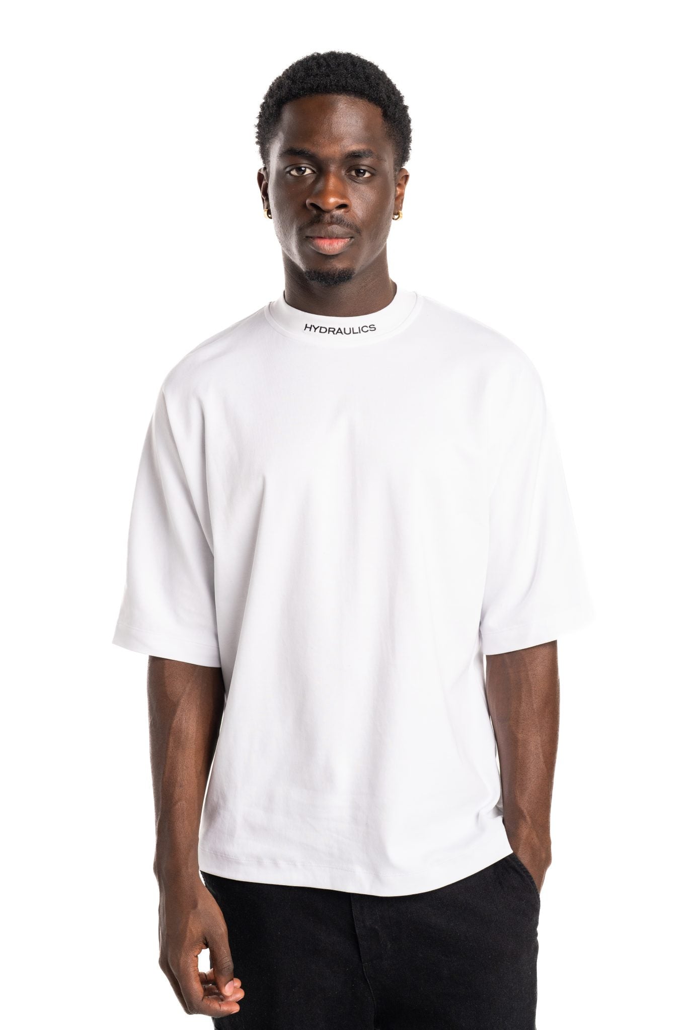 HYDRAULICS PERSPECTIVE SUPER OVERSIZED T-SHIRT WHITE