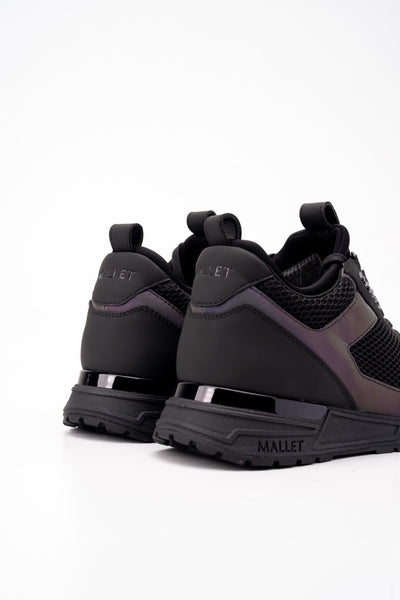 MALLET MEN’S DIVER LITE TRIPLE BLACK IRIDESCENT SNEAKER
