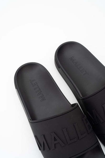 MALLET MEN’S SERIF SLIDER TRIPLE BLACK