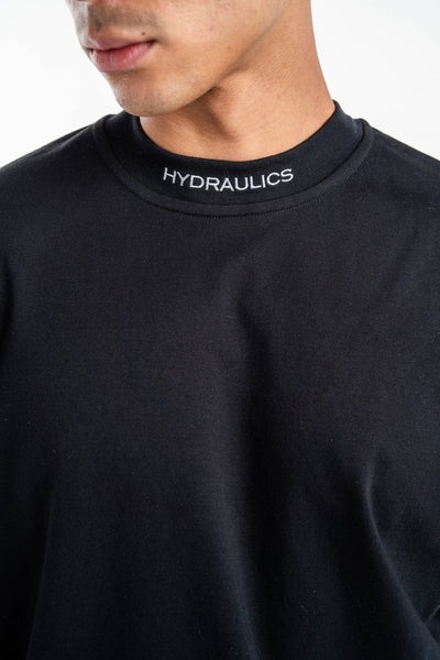 HYDRAULICS PERSPECTIVE SUPER OVERSIZED T-SHIRT BLACK