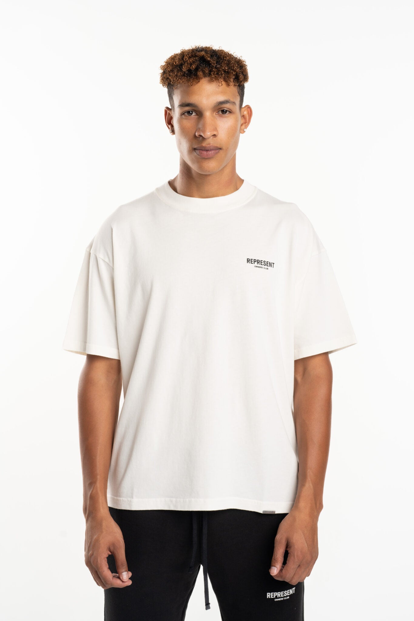 REPRESENT MEN’S OWNERS CLUB T SHIRT OCM41114-072 FLAT WHITE