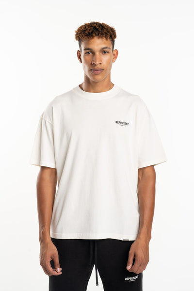 REPRESENT MEN’S OWNERS CLUB T SHIRT OCM41114-072 FLAT WHITE