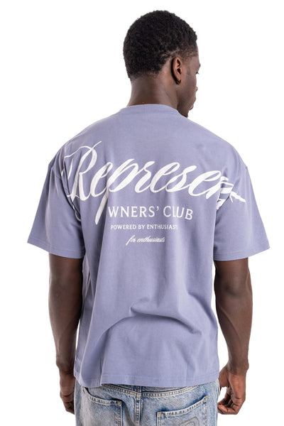 REPRESENT MEN’S OWNERS CLUB SCRIPT T SHIRT OCM41201-08 DUSTY BLUE