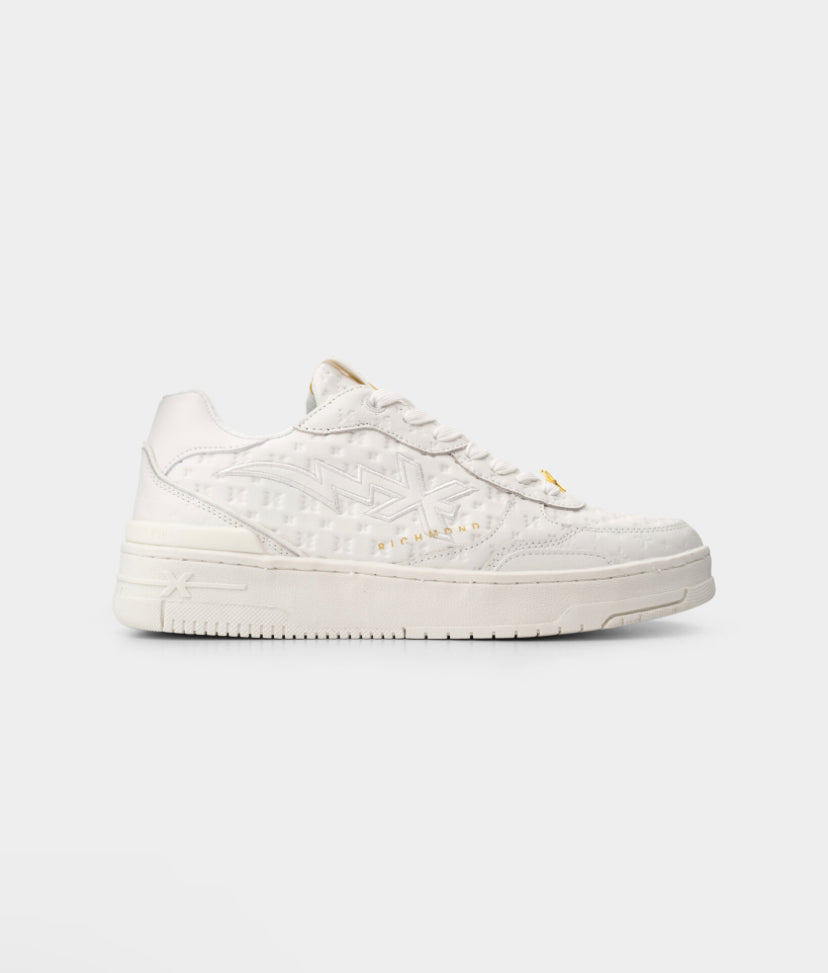 JR MEN’S SNEAKERS LEATHER WHITE/ NEW 27319 CP A