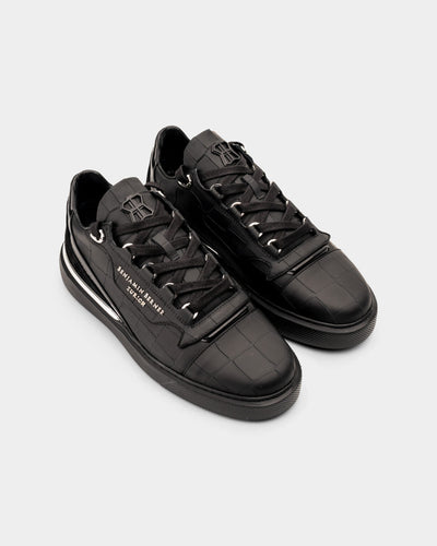 BENJAMIN BURNER MEN’S RAPHAEL MATT CROCODILE BLACK