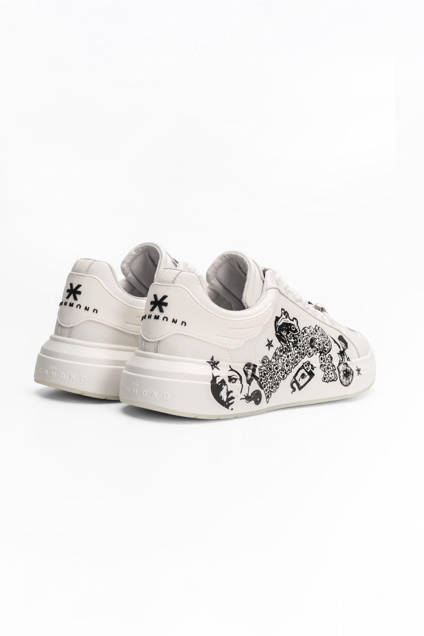 JOHN RICHMOND MEN’S SHOES LEATHER WHITE