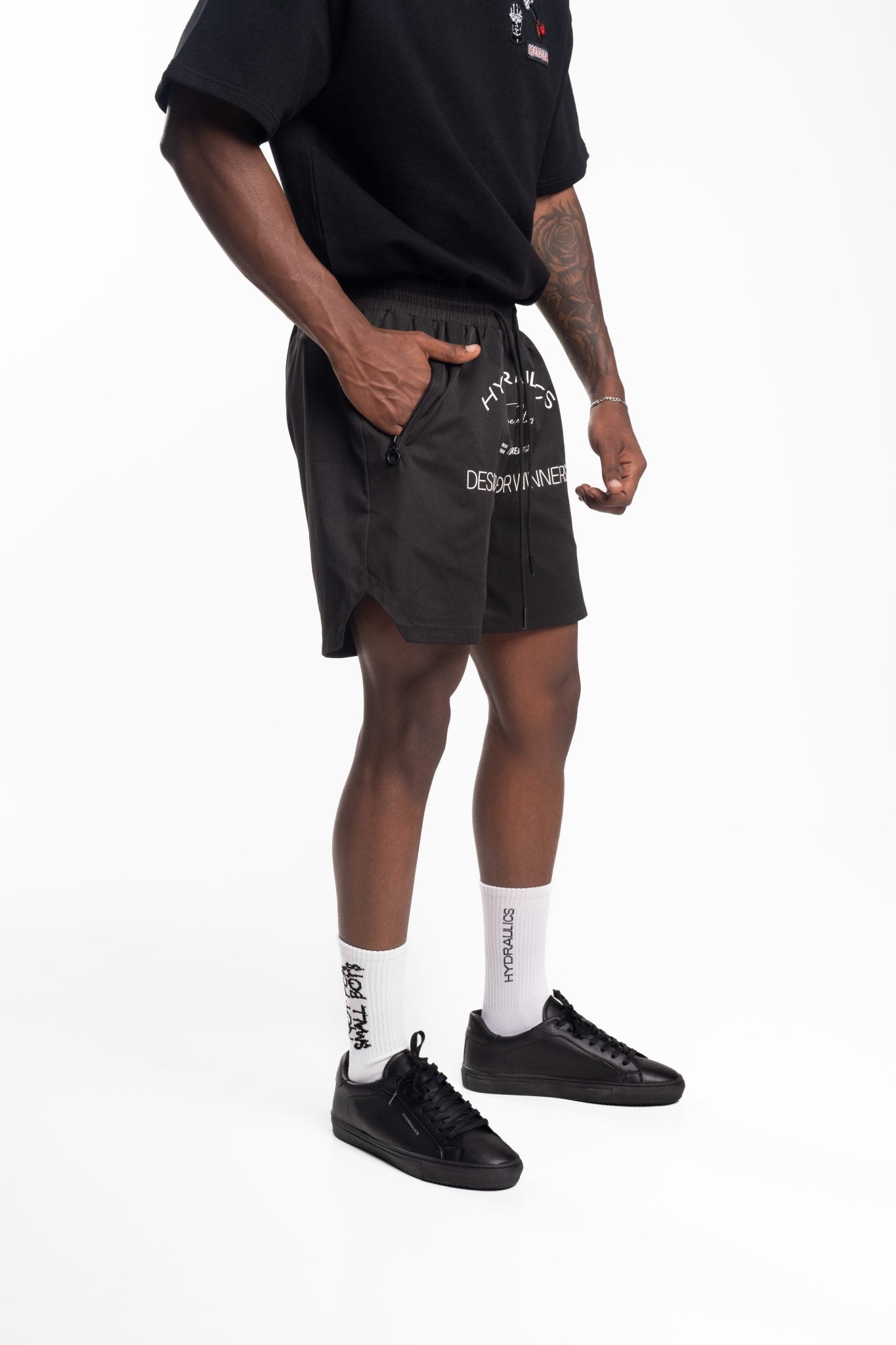 HYDRAULICS DESIGNED FOR WINNERS SHORTS BLACK