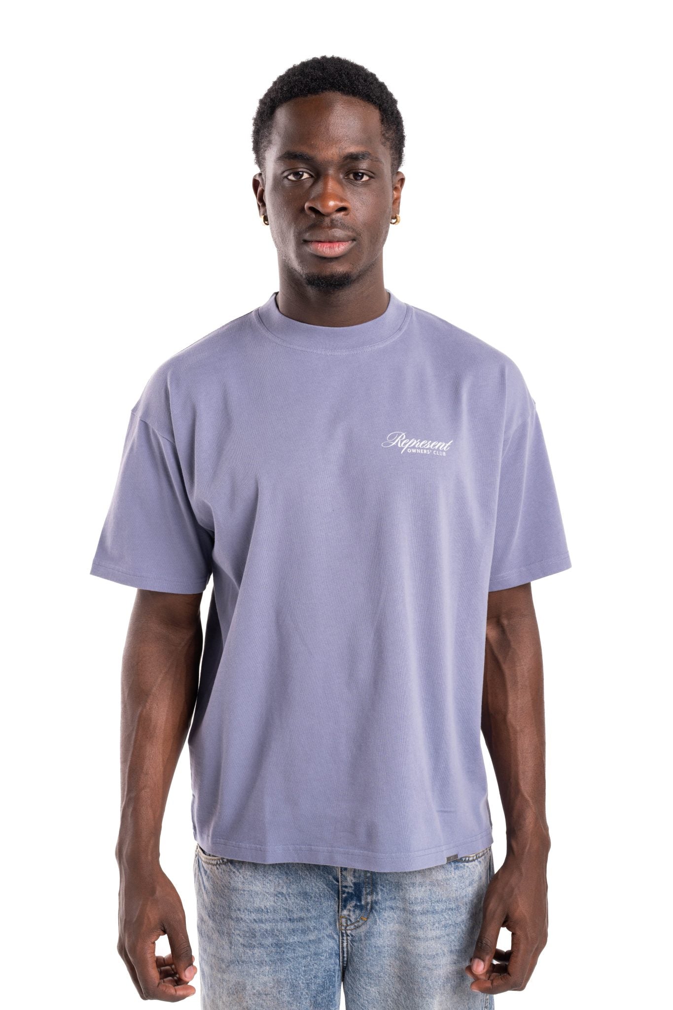 REPRESENT MEN’S OWNERS CLUB SCRIPT T SHIRT OCM41201-08 DUSTY BLUE