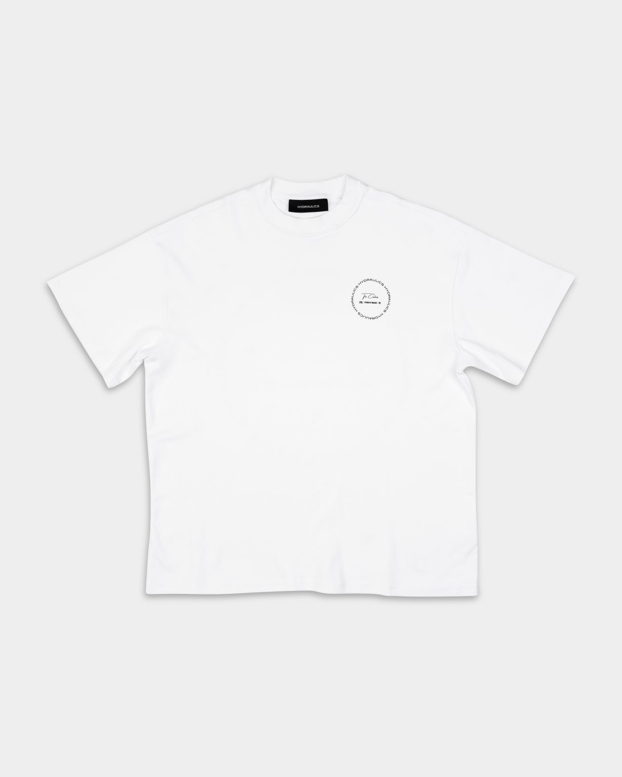 HYDRAULICS CIRCULAR CHAIN OVERSIZED FIT T-SHIRT WHITE