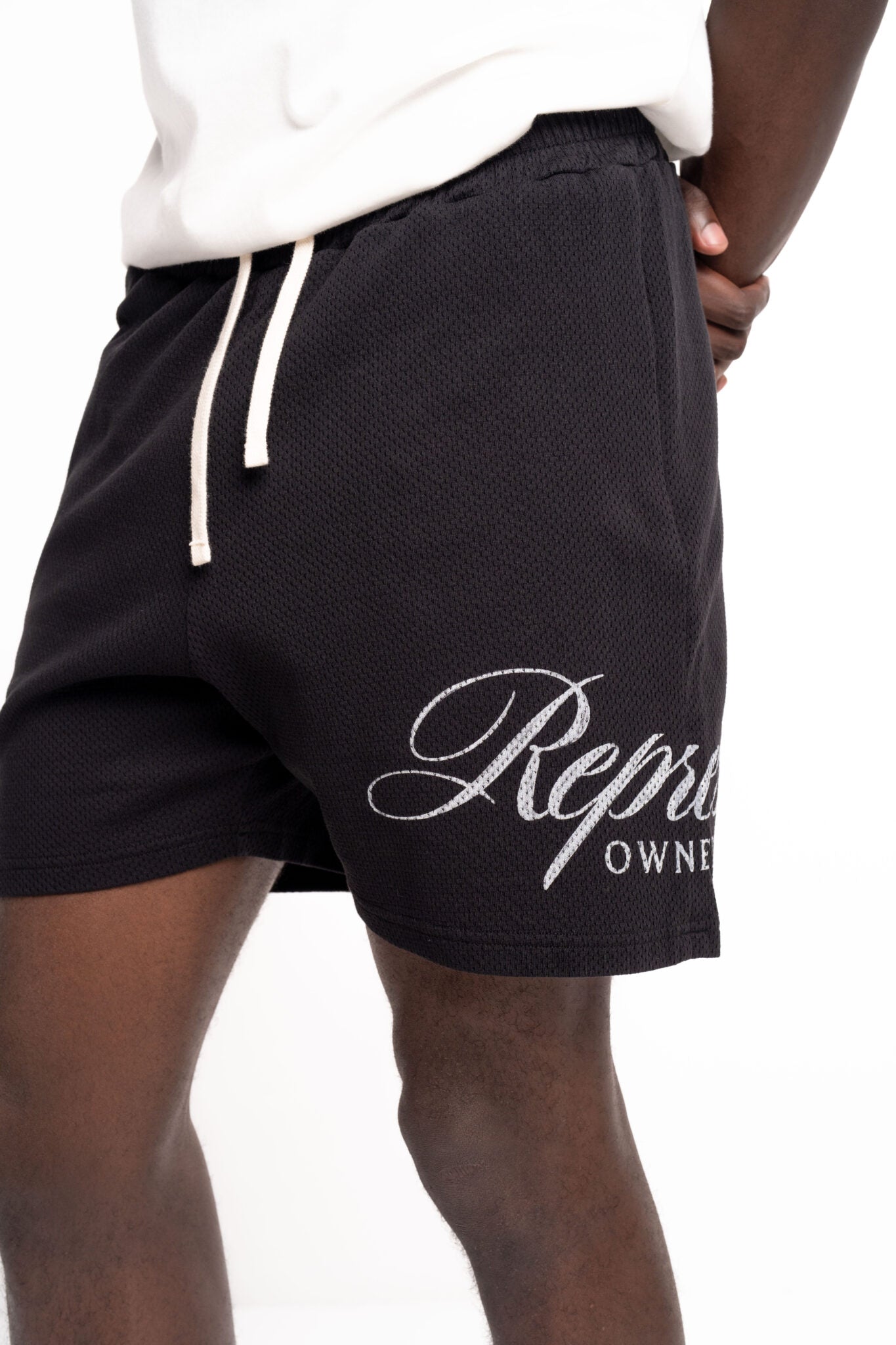 REPRESENT MEN’S OWNERS CLUB SCRIPT MESH SHORTS
