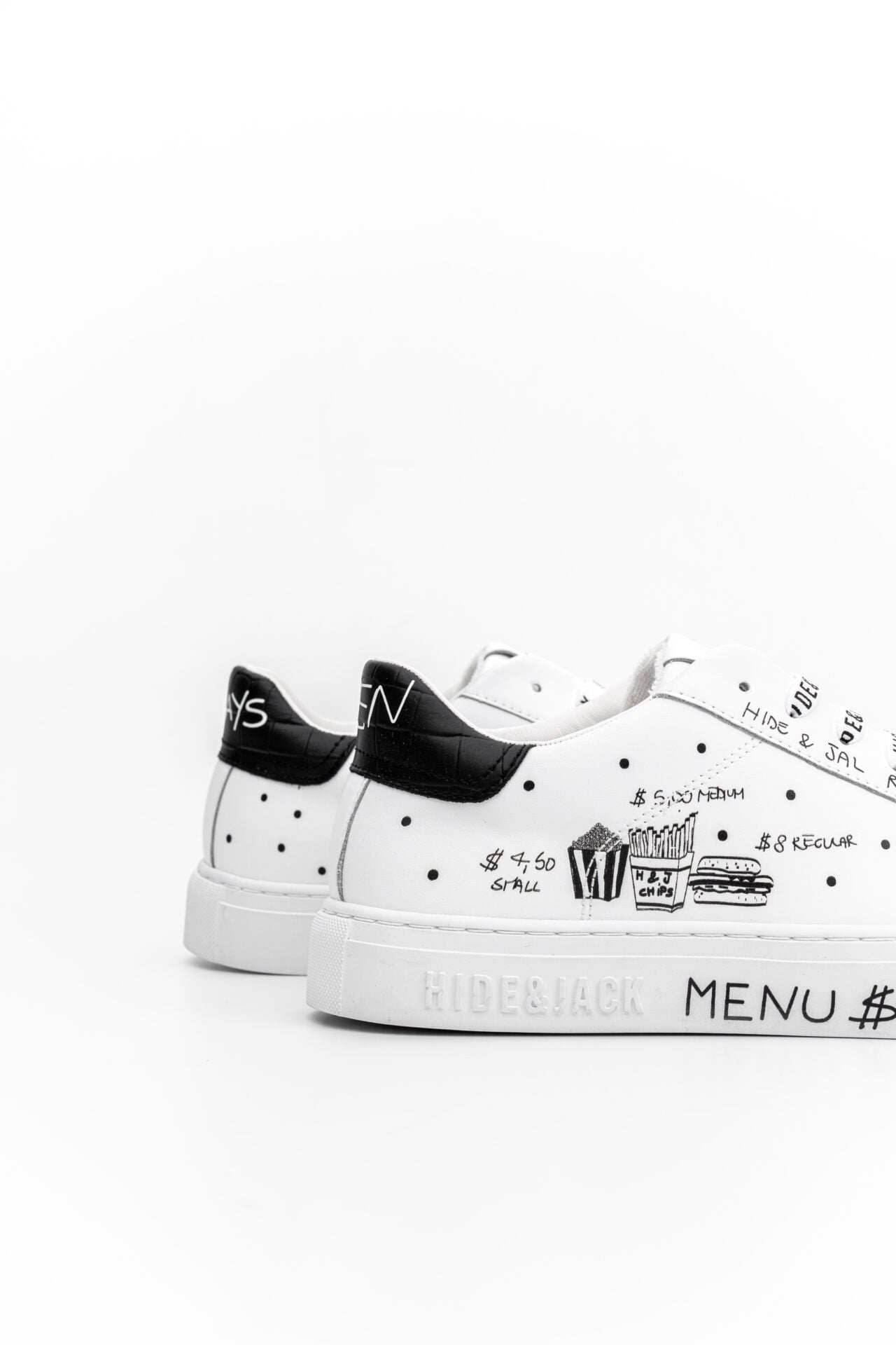 (CORE) HIDE & JACK MEN’S ESSENCE SERIGRAFIA LOW TOP SNEAKER CINEMA EDITION WHITE