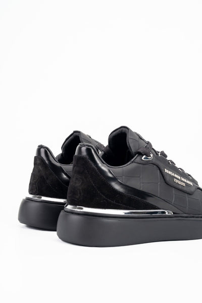BENJAMIN BURNER MEN’S RAPHAEL MATT CROCODILE BLACK