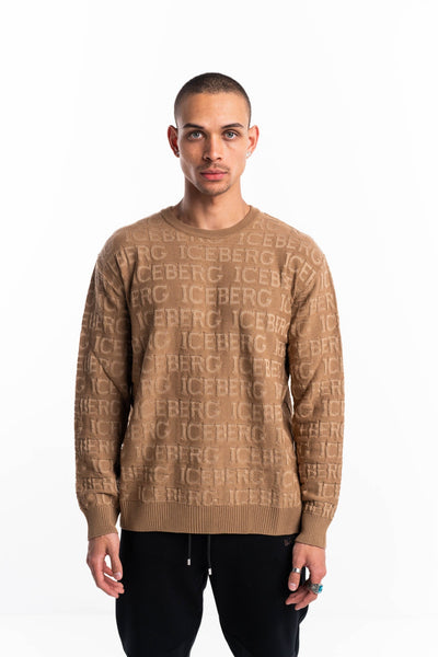 ICEBERG MEN’S ROUND NECK KNITTED