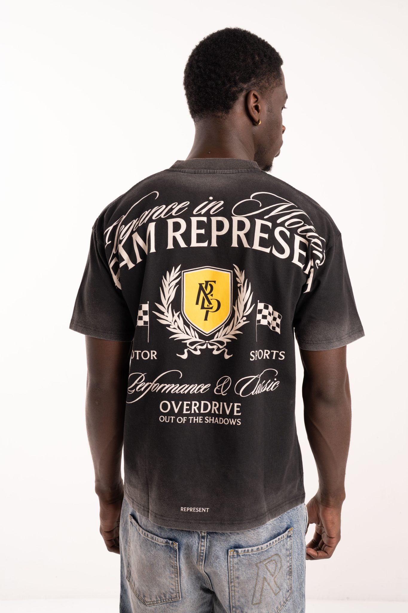 REPRESENT MEN’S CREST T SHIRT MLM41069-06 VINTAGE BLACK