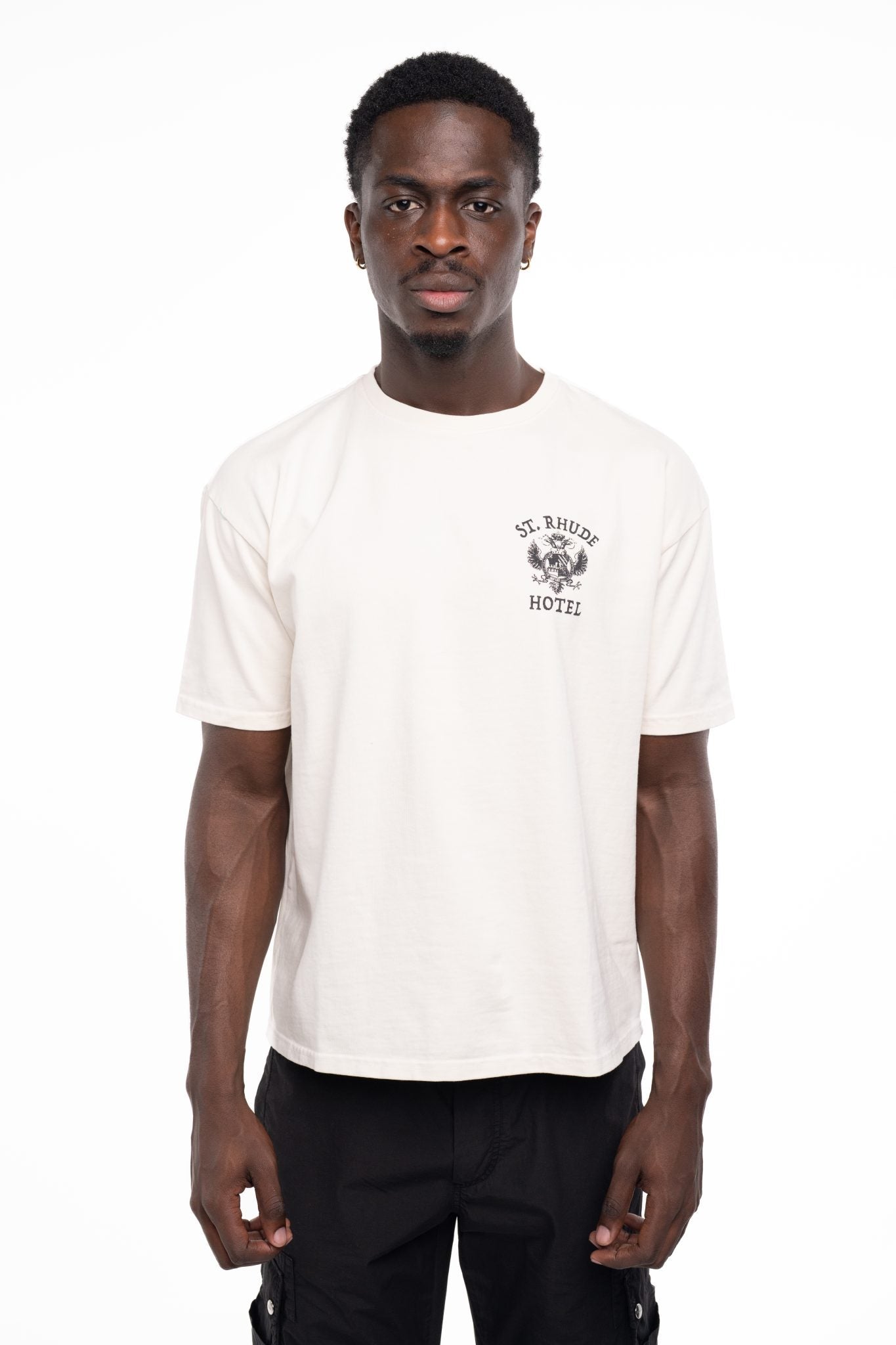 RHUDE MEN’S ST RHUDE SEAL TEE VINTAGE WHITE