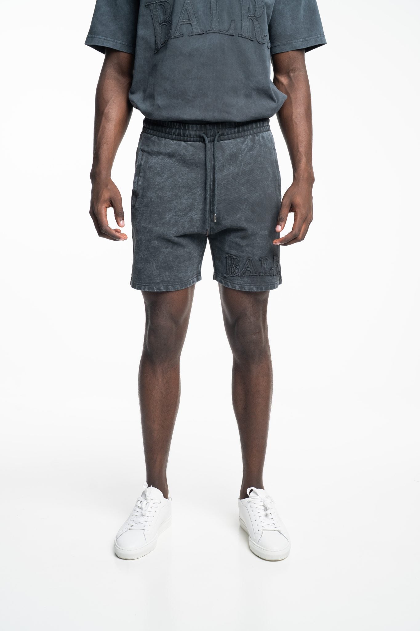 BALR MEN’S URBAN WASHED SWEAT SHORTS | B1433.1024-VOLCANIC GREY