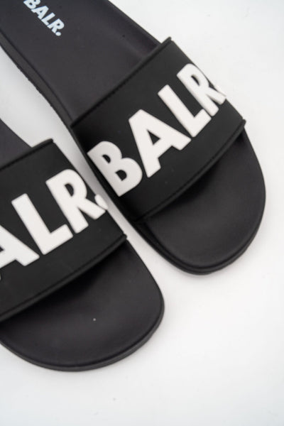 CORE) BALR MEN’S BEACH SLIDE B1520.1004 BLACK/WHITE