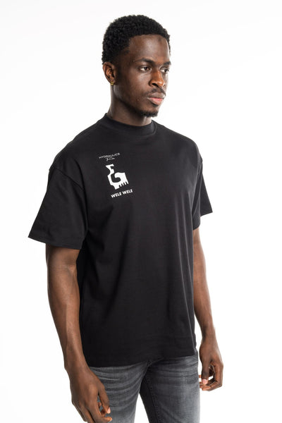 HYDRAULICS VANCO COLLAB OVERSIZED FIT T-SHIRT BLACK