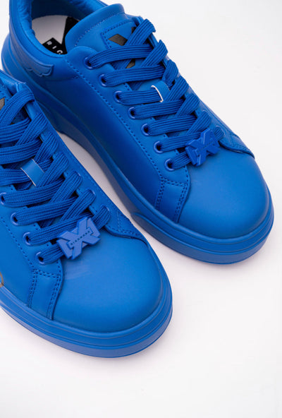 JR MEN’S SNEAKERS LEATHER BLUE KLEIN 27305 CP C