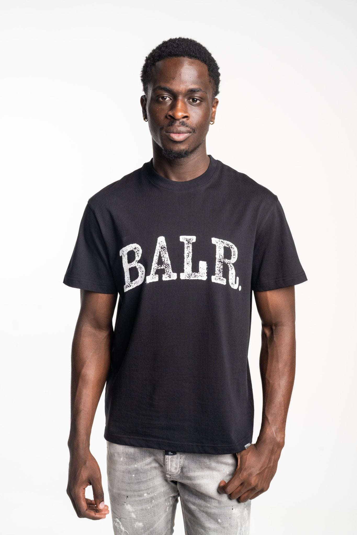 BALR MEN’S ROCKY T SHIRT B1112.1342 JET BLACK
