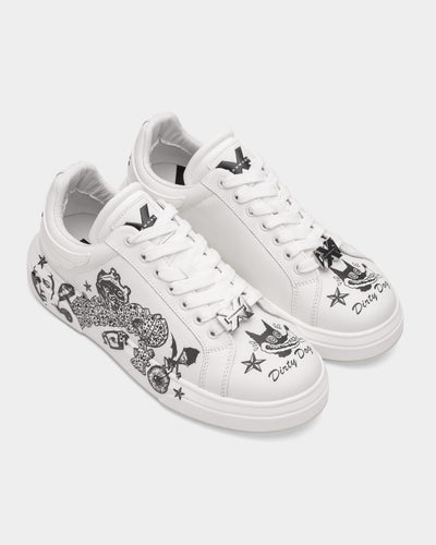 JOHN RICHMOND MEN’S SHOES LEATHER WHITE